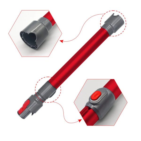 Szívórúd (piros) Dyson V7 V8 V10 V11 állóporszívóhoz - Image 3